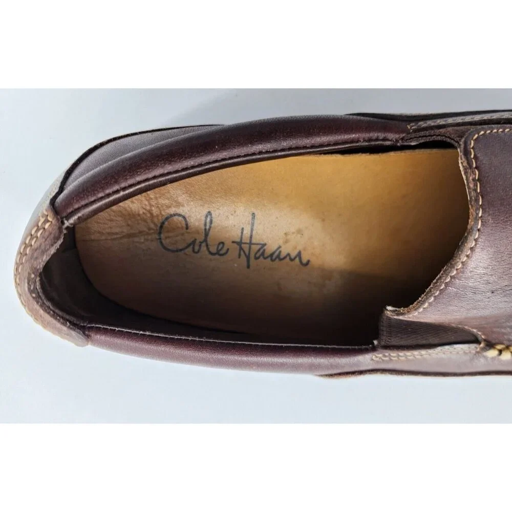 Cole Haan Brown Leather Tucker Venetian Slip-On Loafers Shoe Men's Size 10M‎